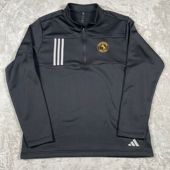 Adidas Continental Since 1871 Pullover Mens L/G Gray Athletic Quarter Zip - Picture 1 of 7